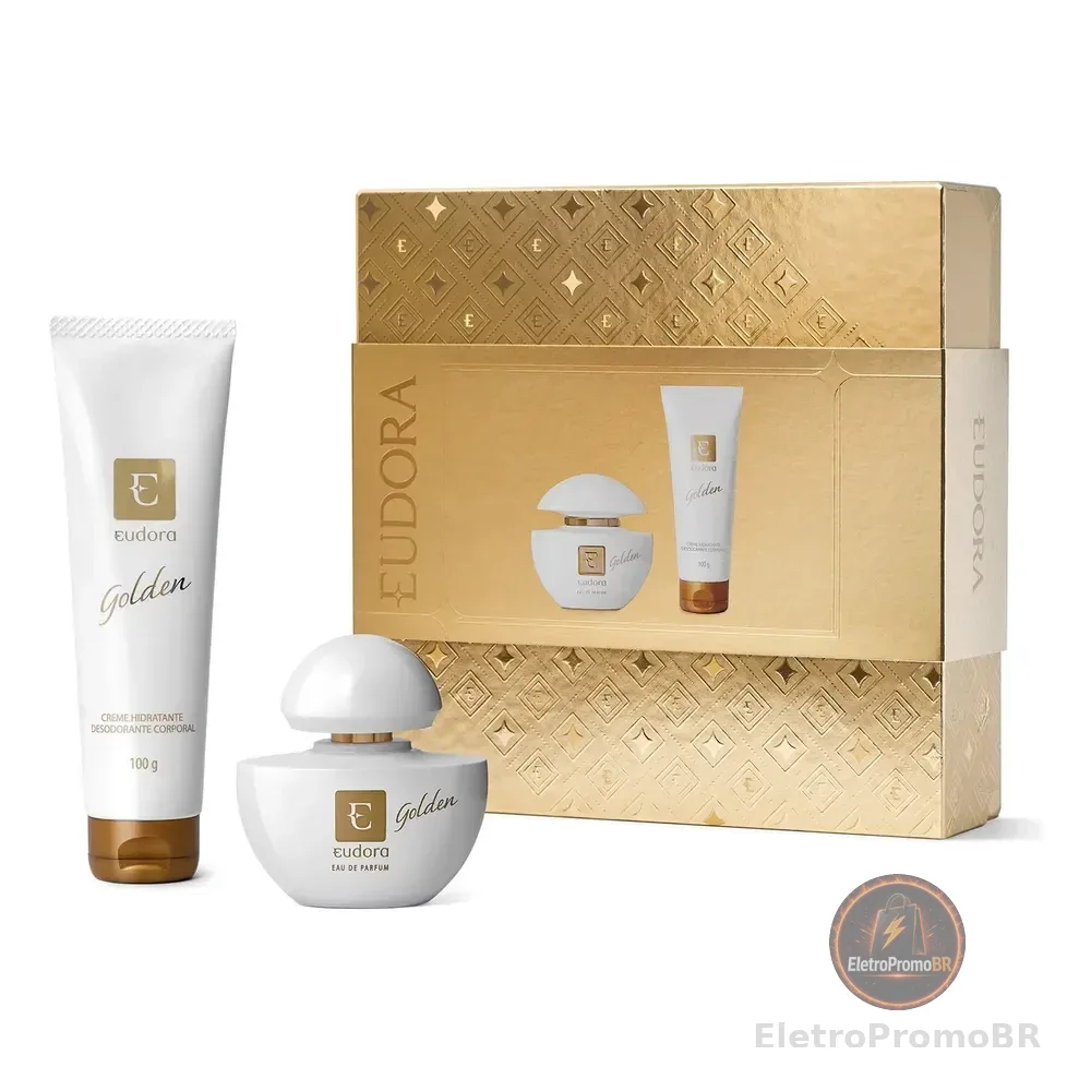 Eudora Golden Kit - Eau De Parfum 35ml - Creme Hidratante Desodorante Corporal 100g