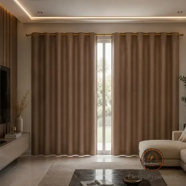 Cortina Corta Luz Blackout Blecaute 2,80 X 2,30 - Eddi Casa