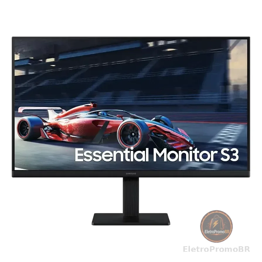 Monitor Samsung Essential S3  Fhd 24 Ips 100hz Hdmi Vesa Preto 127/220v