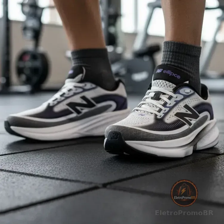 Tênis New Balance De Corrida Fresh Foam Ellipse Masculino  Cinza 42 Br