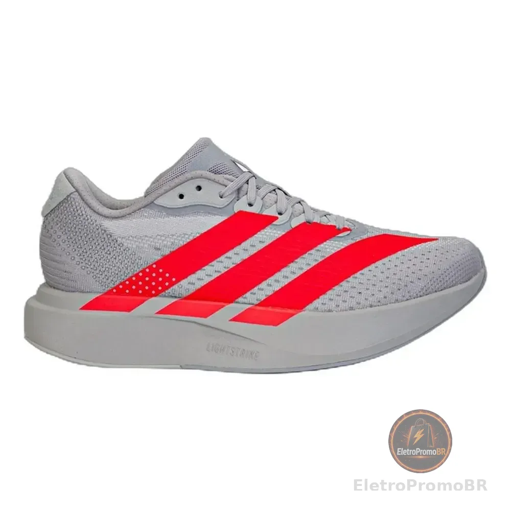 Tênis adidas Adizero Pacer Feminino Corrida Cinza Cinza/vermelho 39