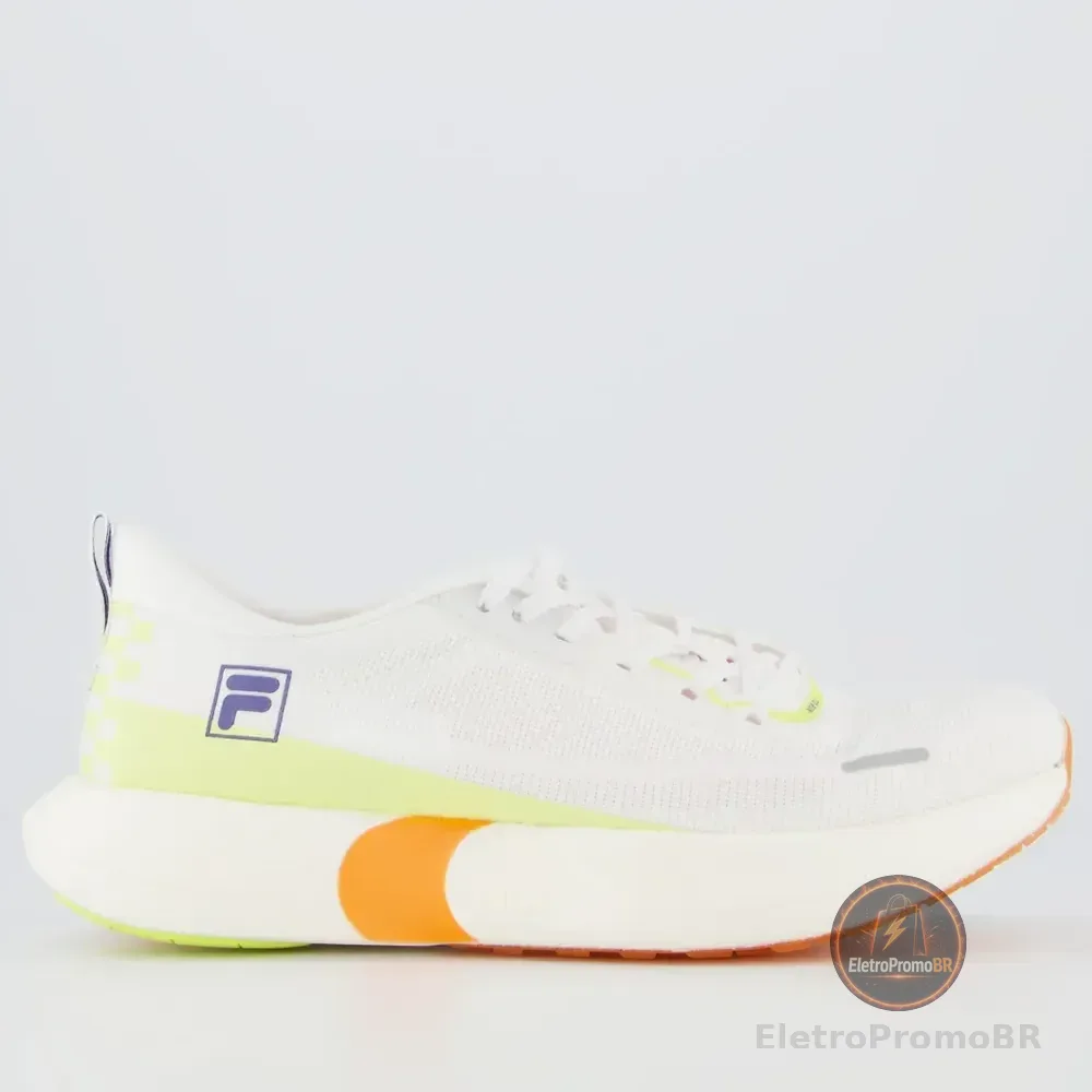 Tenis Fila Kr7 Pro Speed Tech Feminino Branco E Verde Branco - 37,0 Br