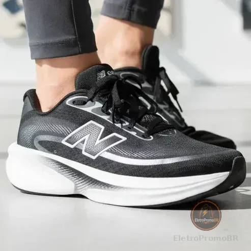 Tênis New Balance De Corrida Fresh Foam Ellipse Masculino  Preto 41 Br