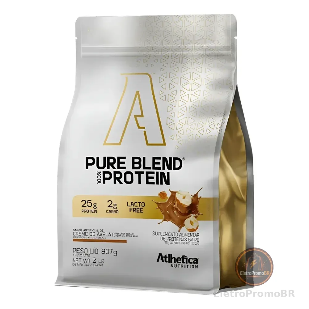 Whey Isolado Blend Zero Lactose Creme Avelã 907g Atlhetica Creme De Avelã