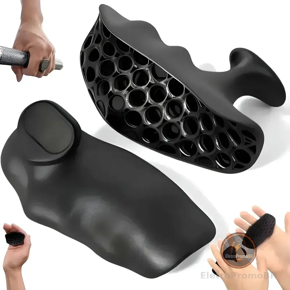 Luva Hand Grip Protetor De Mão P/ Academia Treino Crossfit Unico Preto
