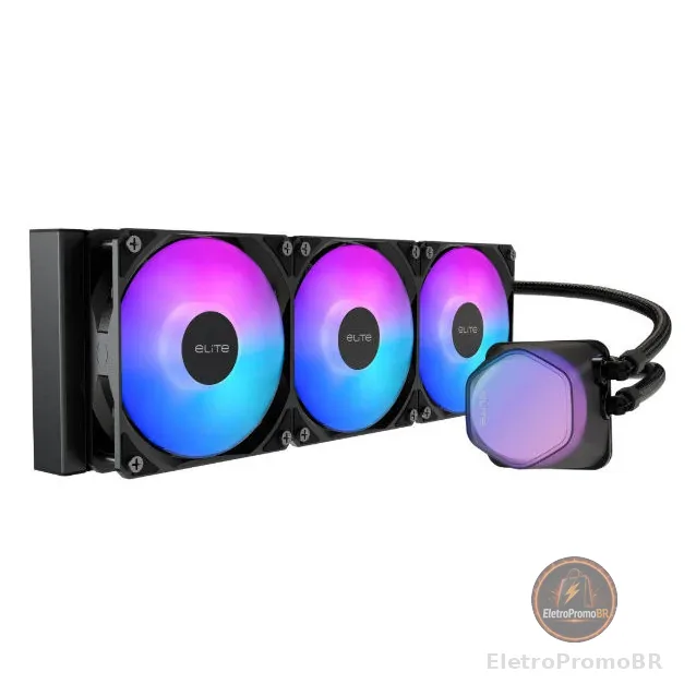 Water Cooler Cooler Master Elite Liquid 36Cm Preto Argb - Elw-D36m-A21da-R1