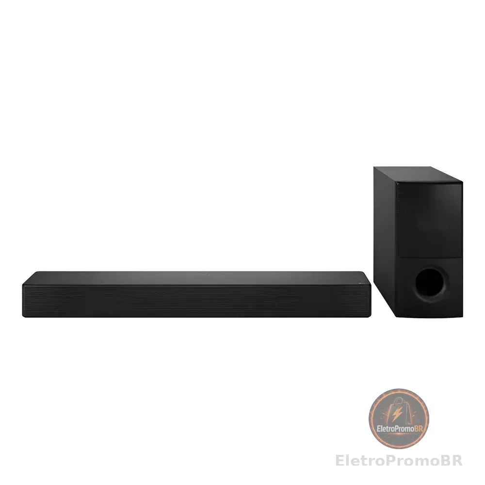 LG Soundbar Sh5a 600w (4.1 Canais) Com Ai Sound Pro E Wow Interface  Som Imersivo, Voz Clara E Sincronização Total Com Sua Tv Preto 220v