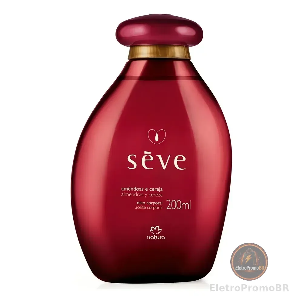 Óleo Corporal De Amêndoa E Cereja Natura Sève Para Todos Os Tipos De Pele 200 Ml Amêndoas/cereja