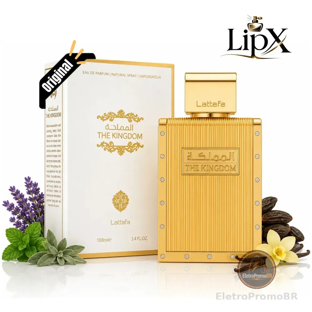 Perfume Árabe The Kingdom Eau De Parfum Lattafa 100ml Para Homens Masculino