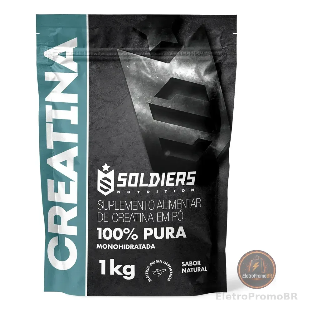 Creatina 1kg Suplemento Em Pó 100% Pura - Soldiers Nutrition Natural