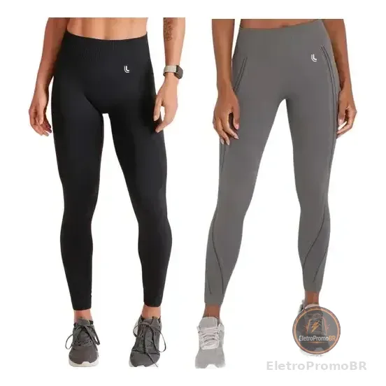 Kit 2 Calças Legging Sem Costura Max Lupo Original