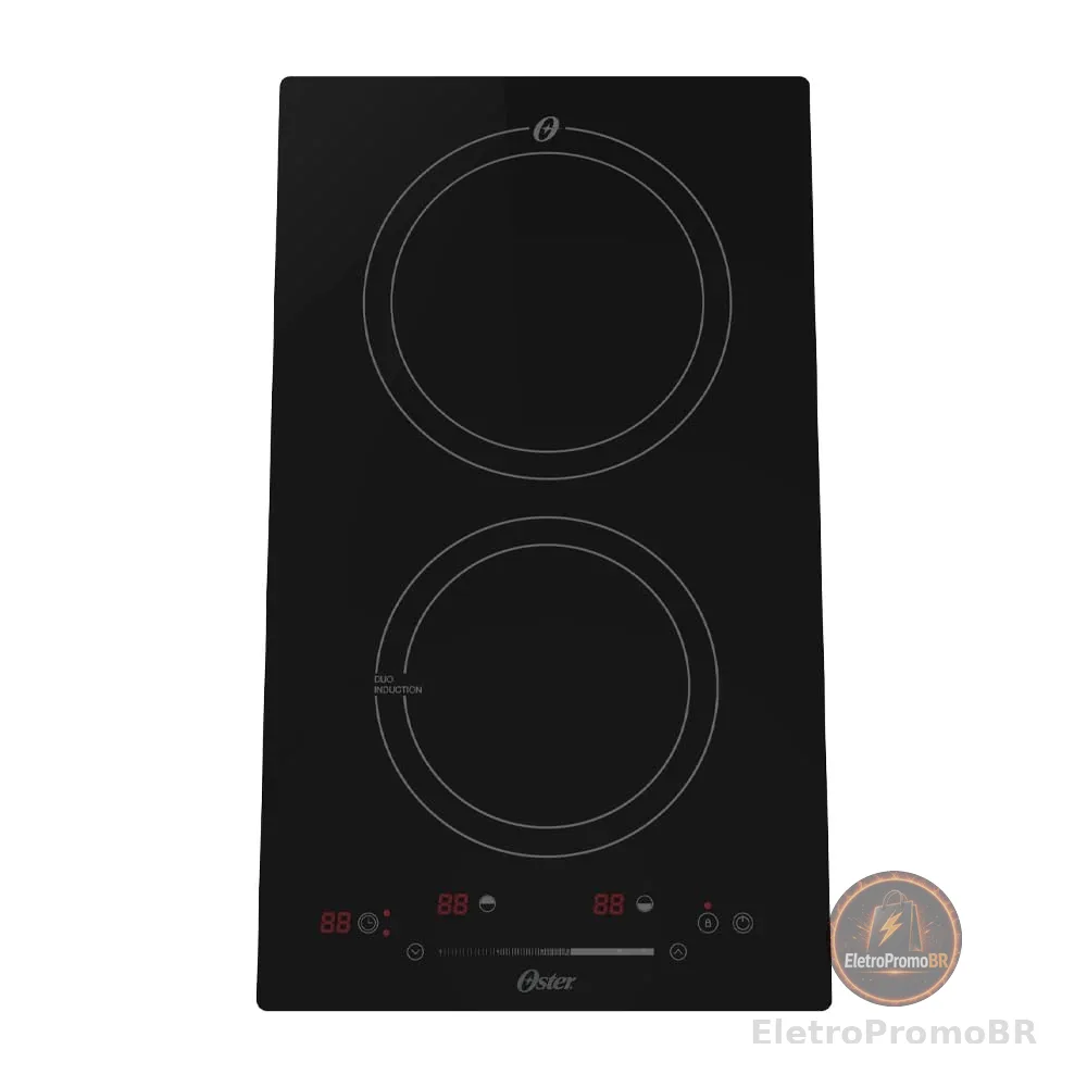 Oster Cooktop por Indução, 2 Bocas, Touch Screen 2 em 1, 220V, OTOP202