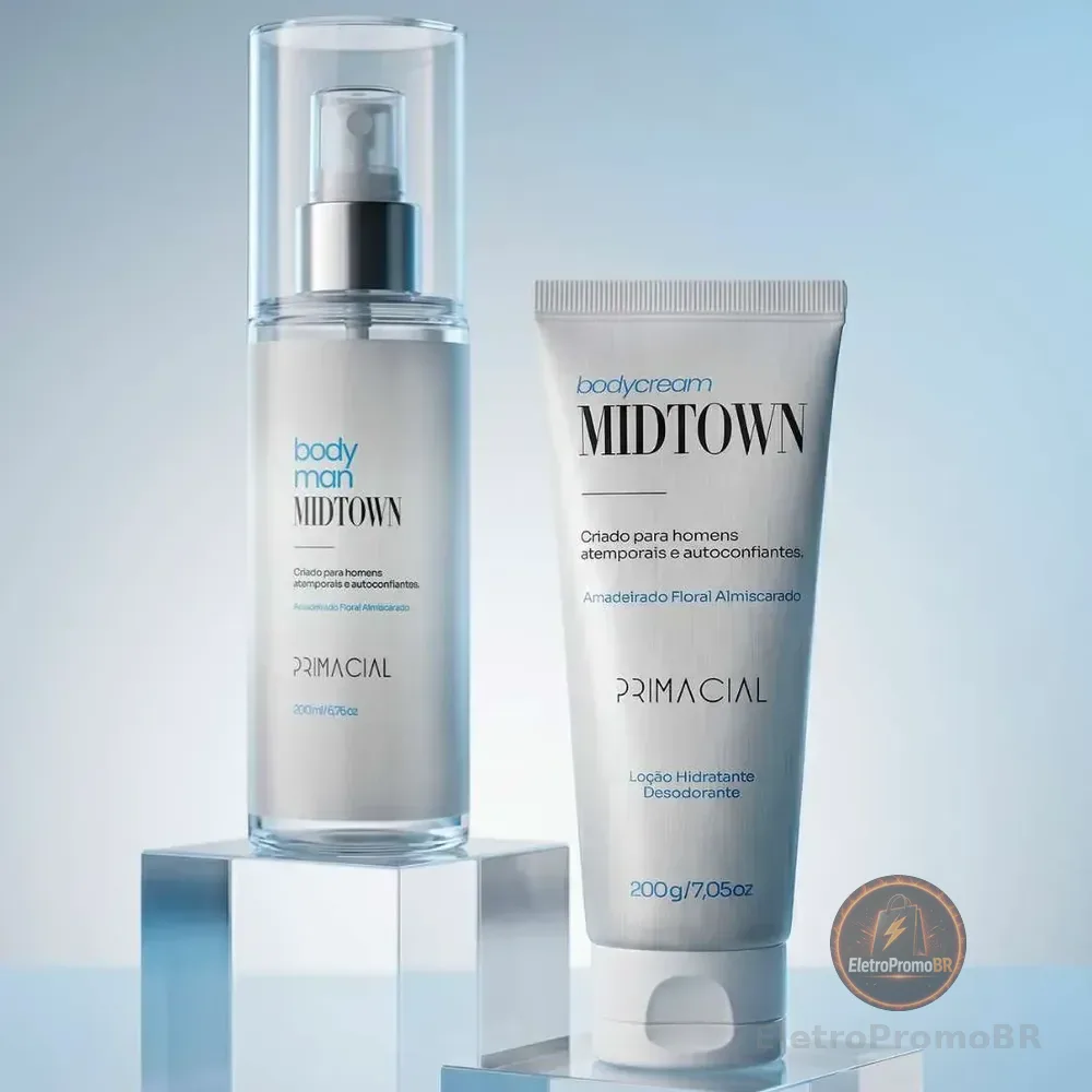 Kit Body Splash Midtown + Hidratante Desodorante Masculino