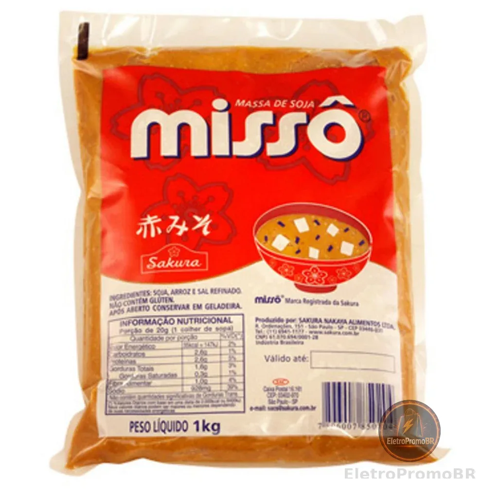 MASSA DE SOJA MISSÔ AKA SAKURA LARANJA 1 KG