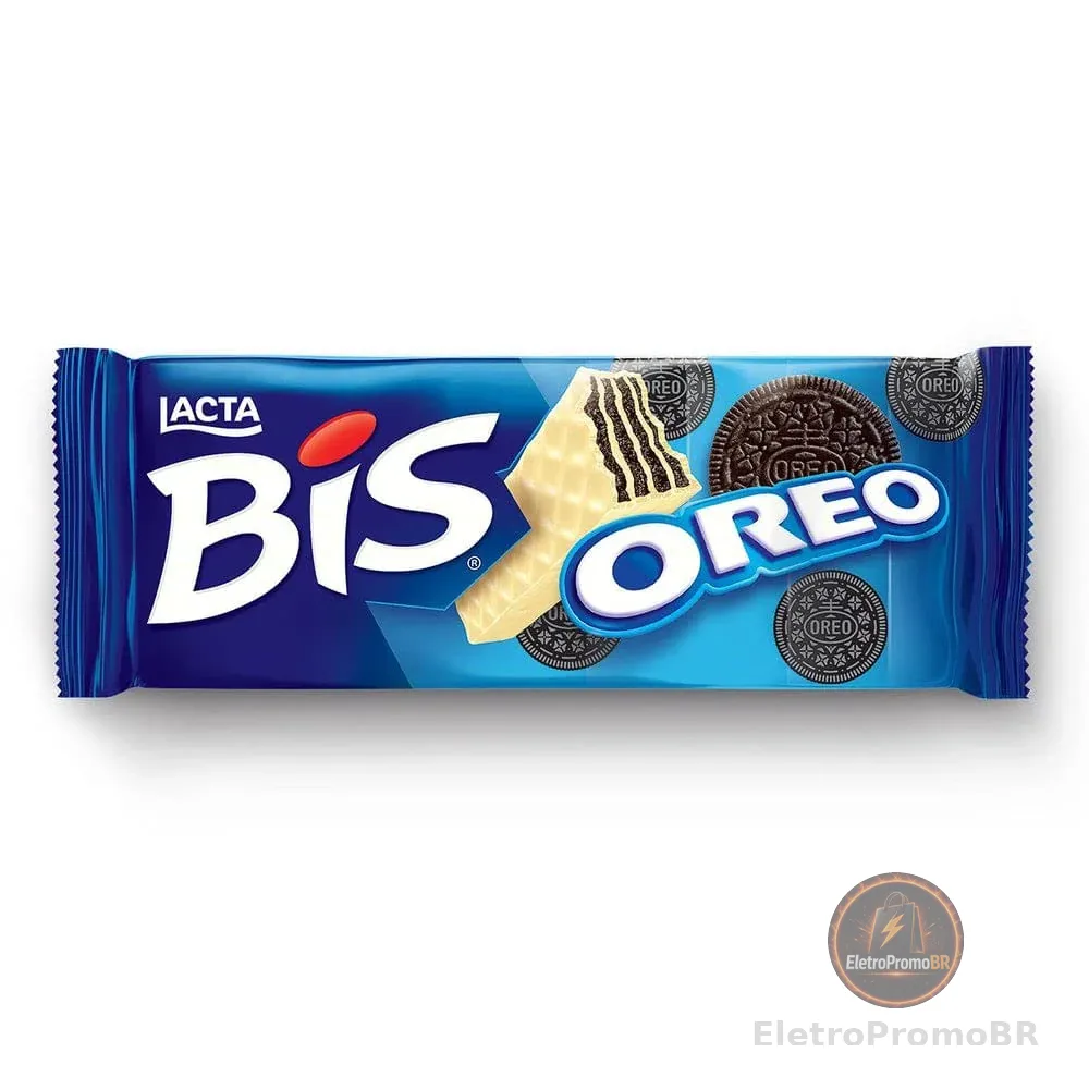 Wafer Oreo Cobertura Chocolate Branco Lacta Bis Pacote 100,8G