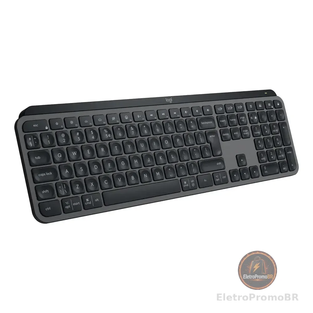Teclado Sem Fio Mx Keys S Grafite Logitech Idioma Inglês