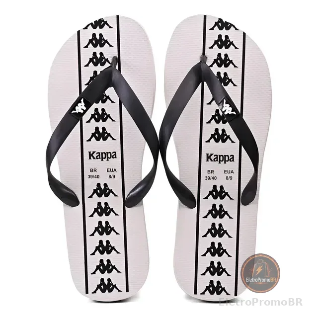 Chinelo Kappa Beach Adulto Unissex Em Borracha
