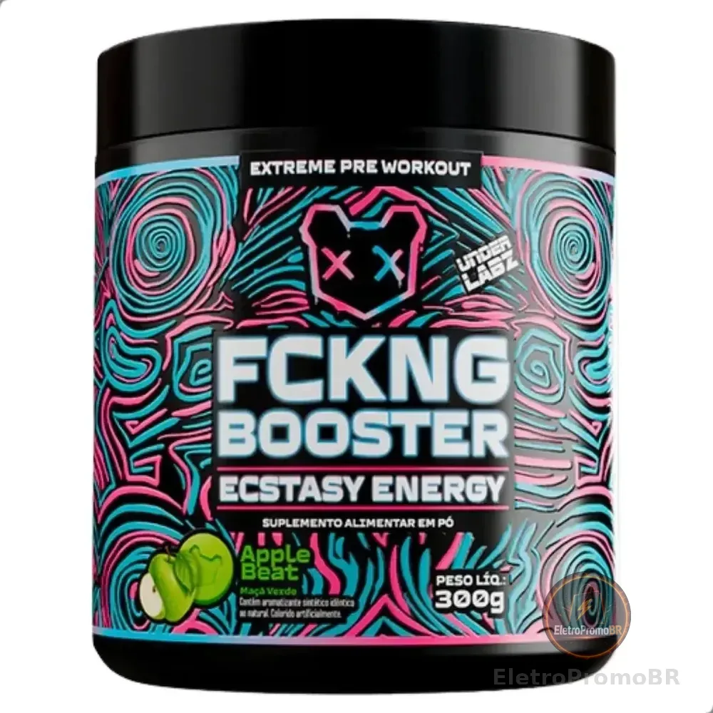 Fckng Booster Ecstasy Energy Pre Workout 300g Under Labz Sabor Apple Beat