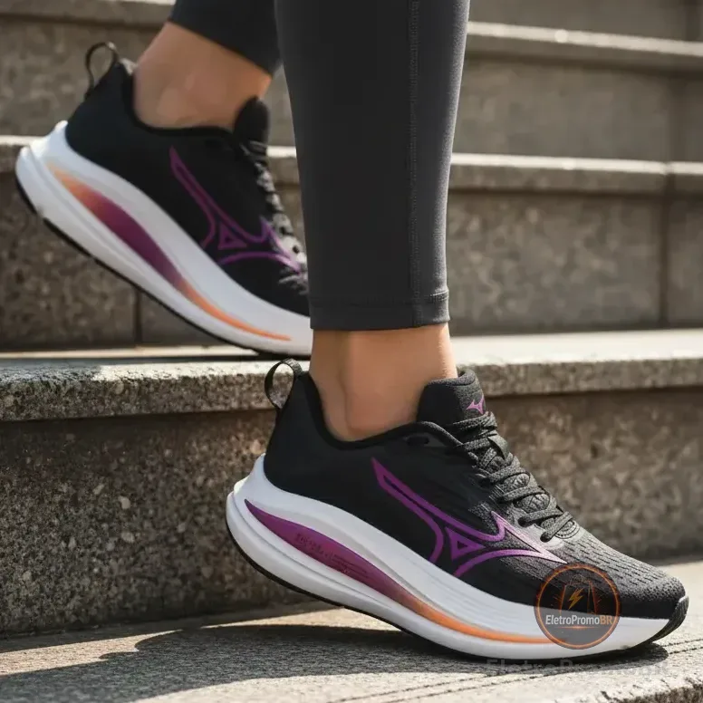 Tênis Mizuno Neo Aura Feminino De Corrida Original Preto 36