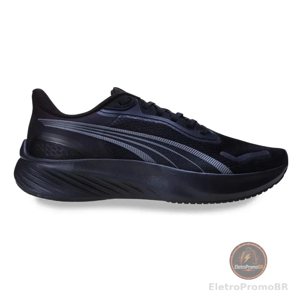 Tênis Masculino Pounce Lite Running Puma Puma Black-cool Dark Gray Lisa 39 Br