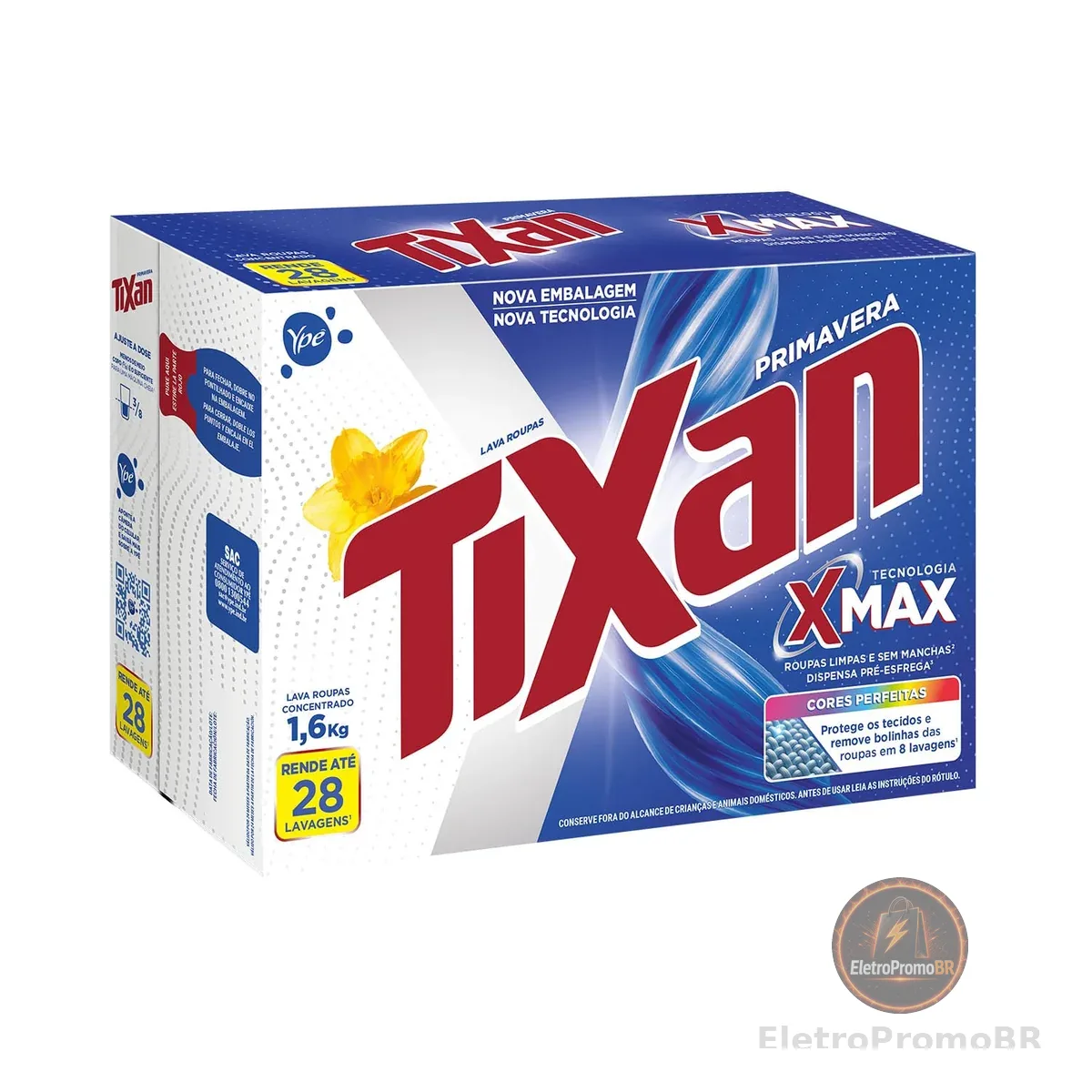 Tixan Ypê Lava Roupas em Pó Primavera 1,6Kg