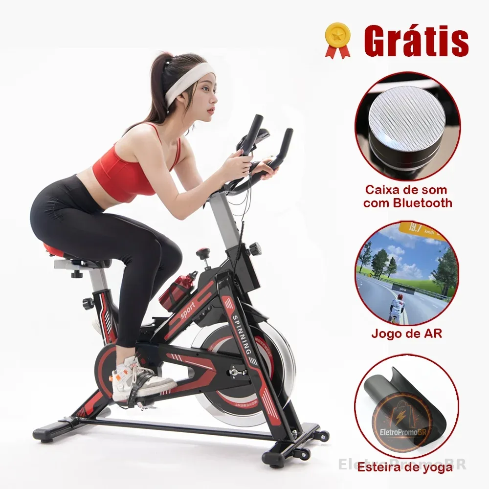Bicicleta Ergométrica  Bluetooth 2.0 Spinning Mecanica SKYBOARD Roda de Inércia