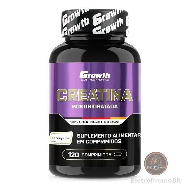 Creatina Creapure® 120 Comprimidos Growth Supplements Neutro
