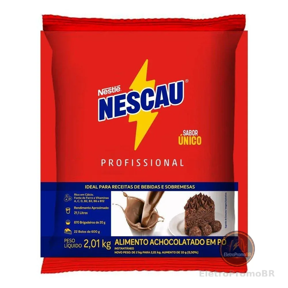 Achocolatado Nescau Profissional Sache 2,01kg