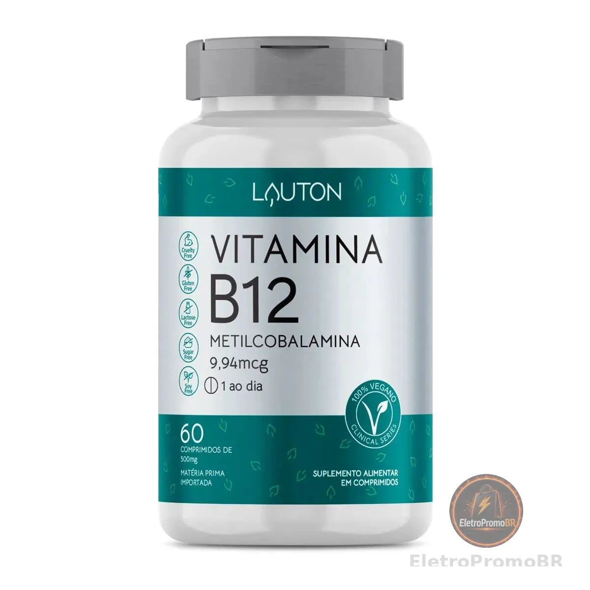 Vitamina B12 Metilcobalamina 9,94mcg - 60 Cps - Lauton