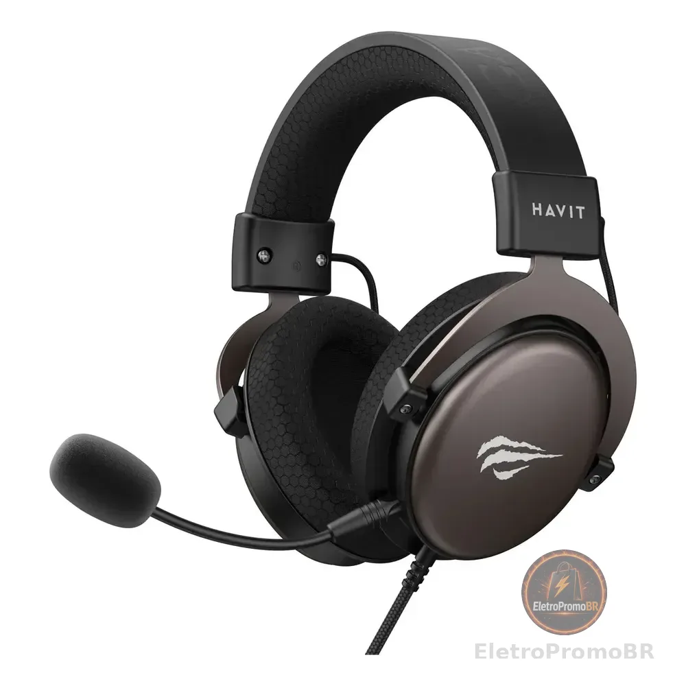 Fone de Ouvido Gamer Headset Havit H2015d Pc Consoles color negro