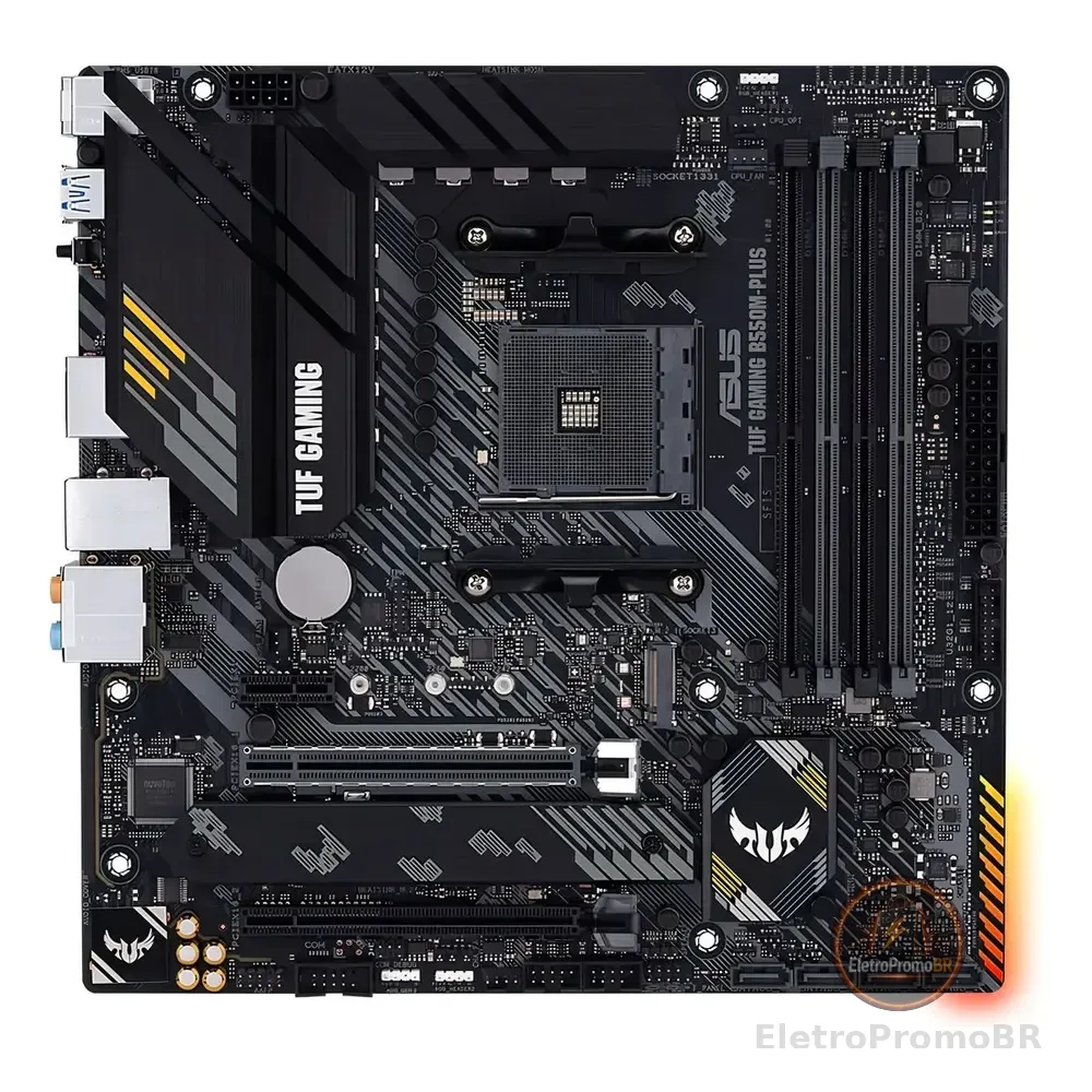 Placa-mãe Asus P/amd Am4 B550m-plus Tuf Gaming 4xddr4 Matx