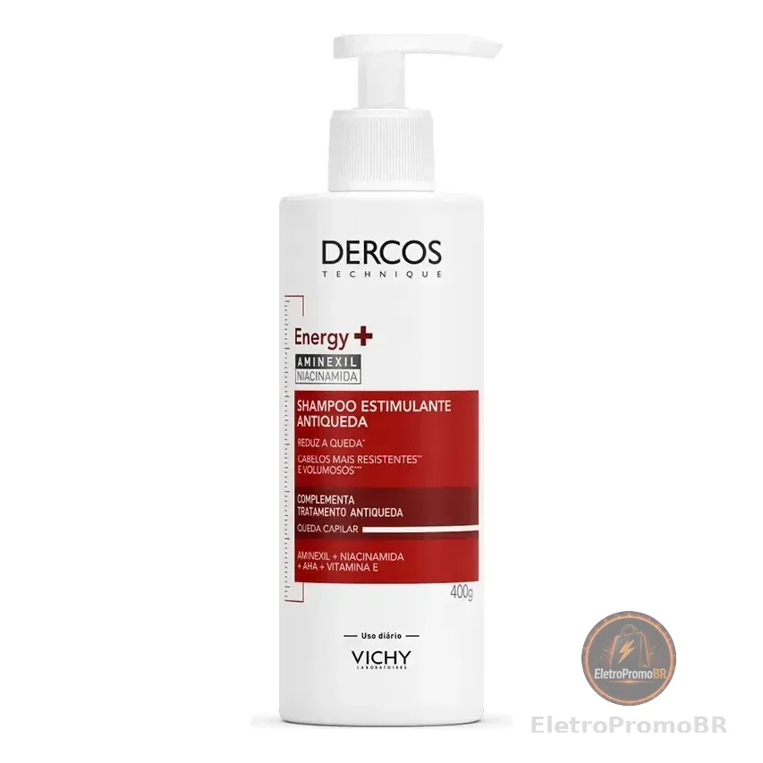 Shampoo Antiqueda Estimulante com Aminexil, Dercos Energy+ Vichy, 400g