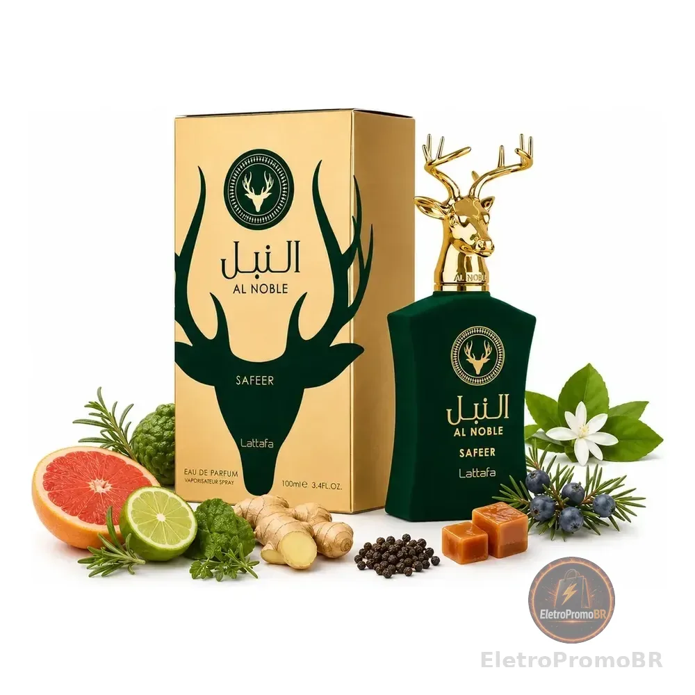 Perfume Árabe Al Noble Safeer Lattafa Compartilhável 100ml