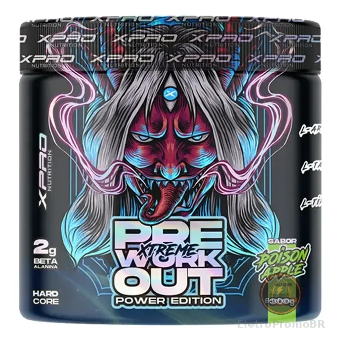 Pré Treino Xtreme Power Edition Sabor Maçã Verde 300g - XPro Nutrition