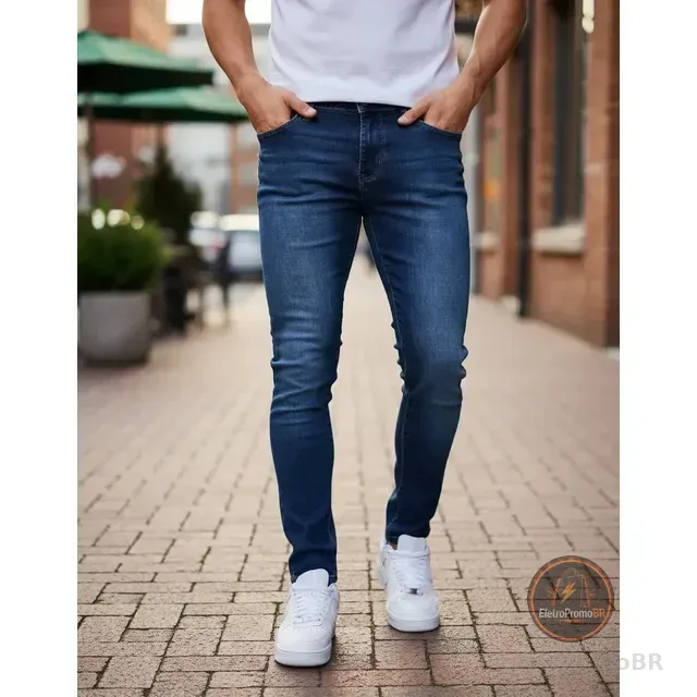 Calça Jeans Masculina Original Elastano Lycra