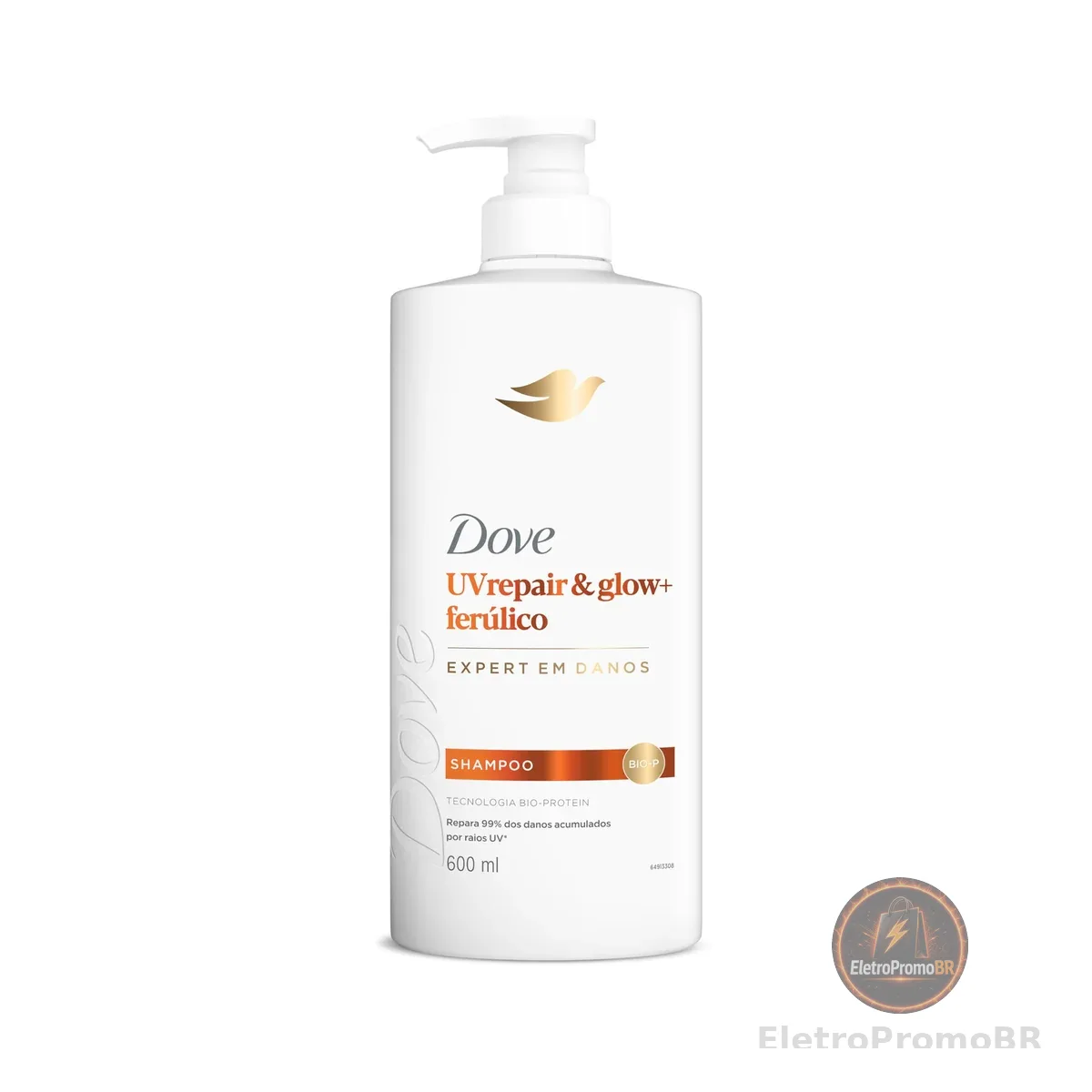Dove Shampoo UV Repair & Glow + Ferúlico 600ml