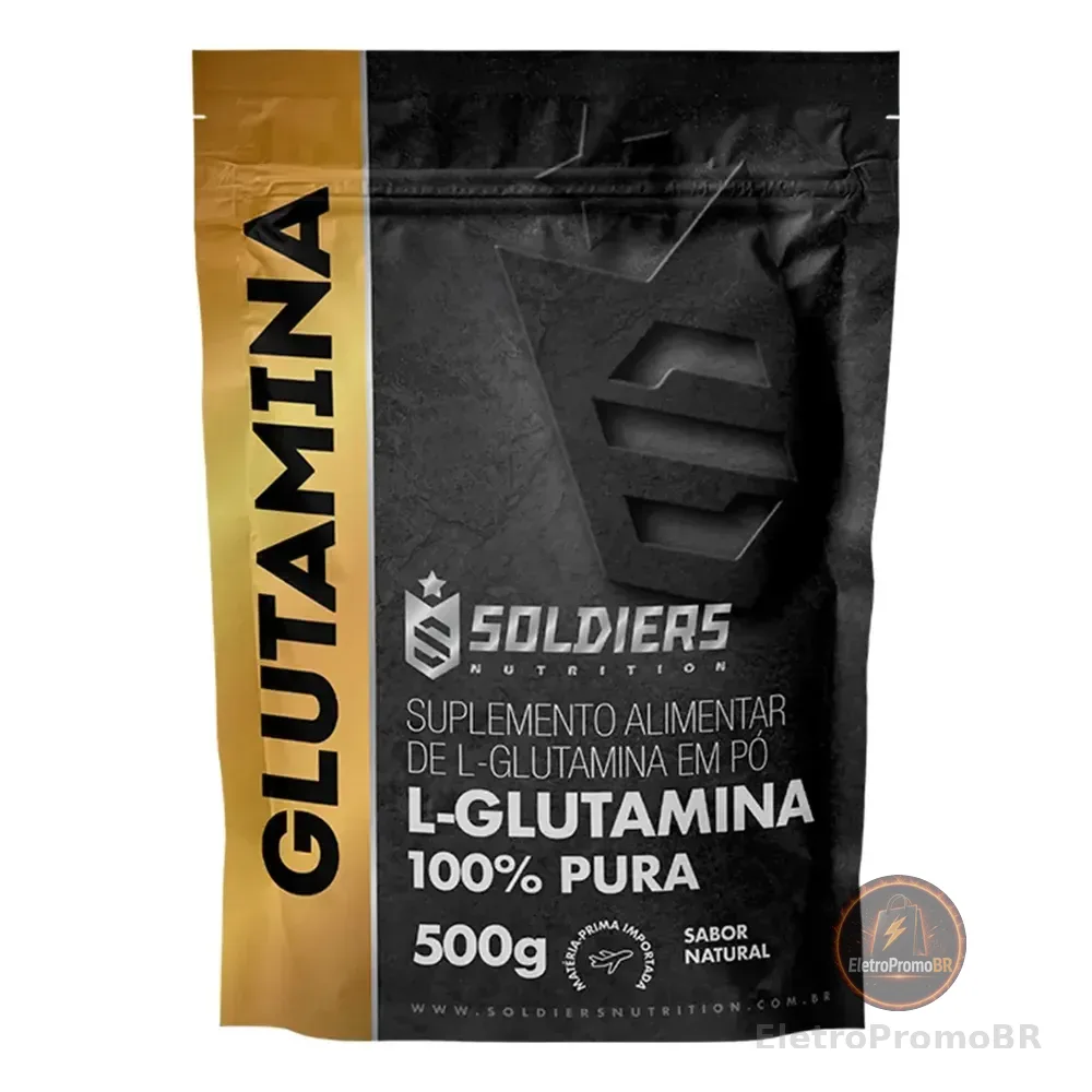 Glutamina 500g suplemento em pó - Soldiers Nutrition