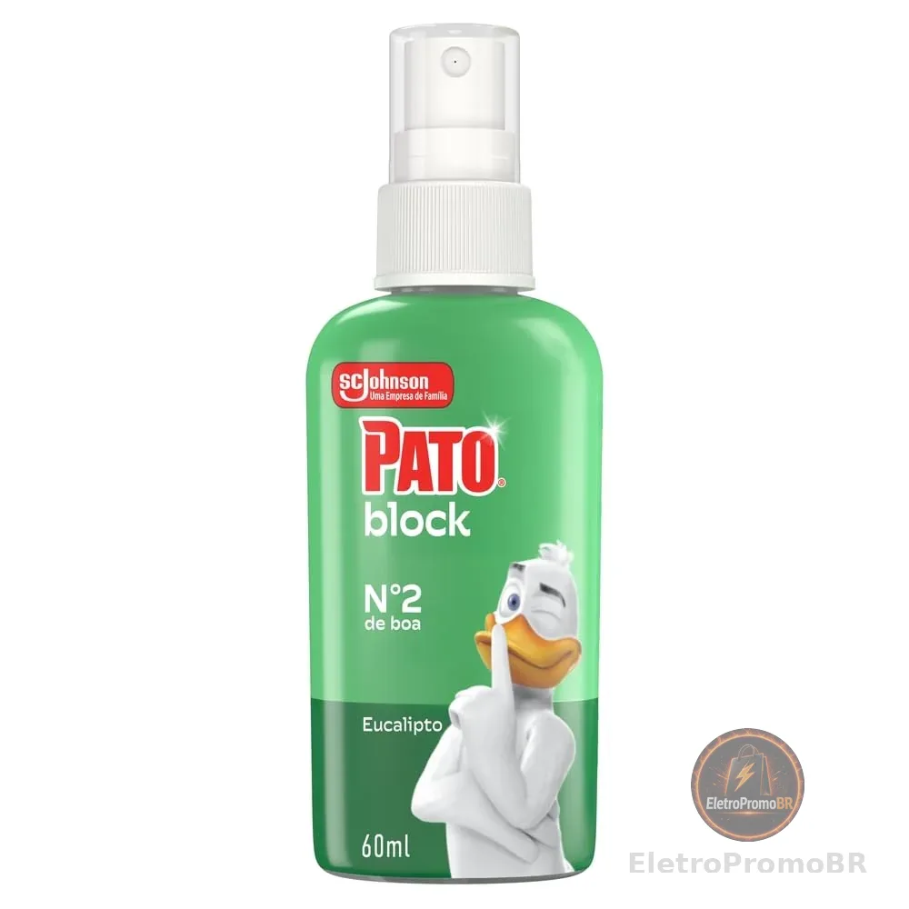 Pato Odor Block Bloqueador de Odores Sanitários, Vaso Sanitario Livre de Odores, Eucalipto, 60ml
