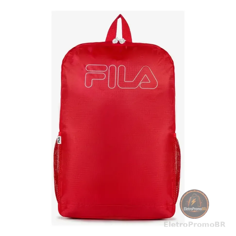 Mochila Basic Outline Fila Vermelho Liso