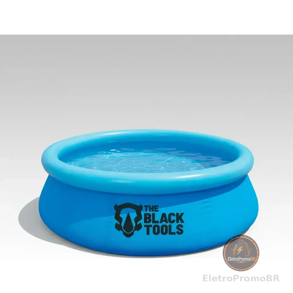 Piscina Inflável Circular The Black Tools 1400l Reforçada Azul