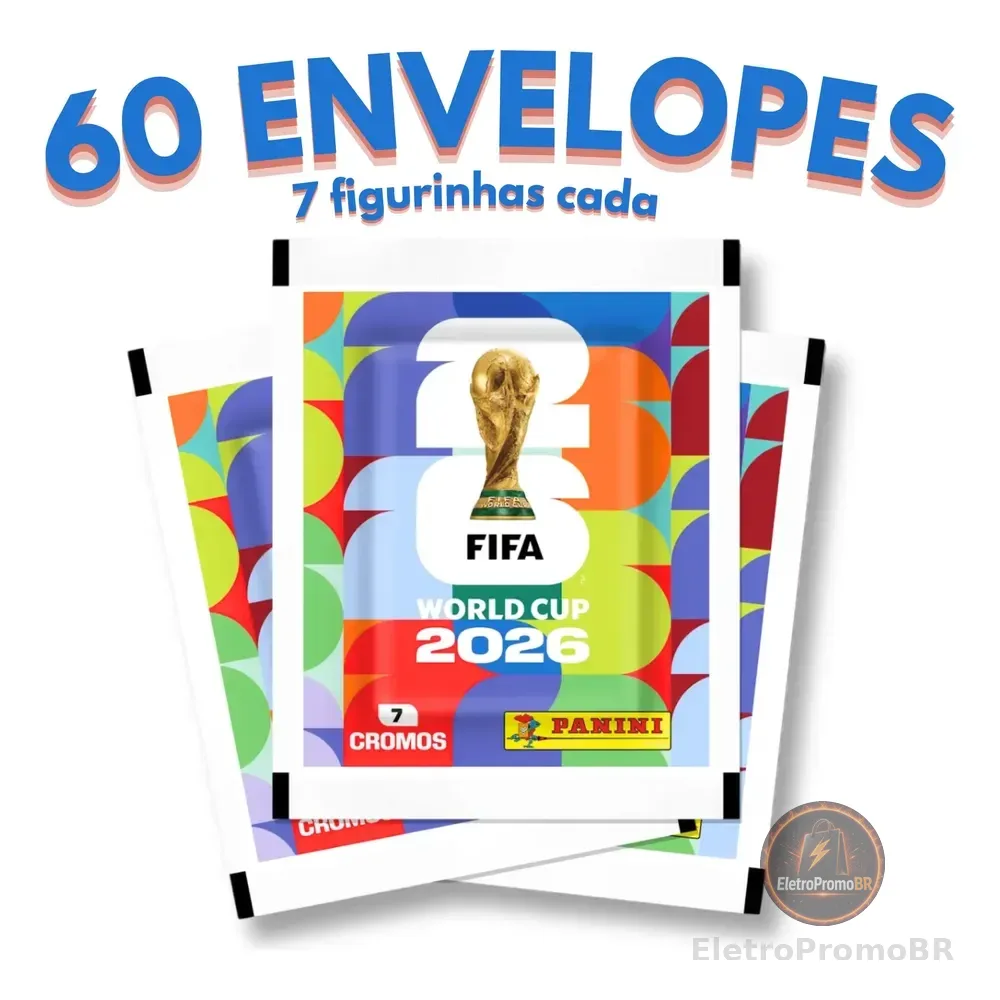 Kit 420 Figurinhas Do Álbum Copa Do Mundo 2026: 60 Pacotes