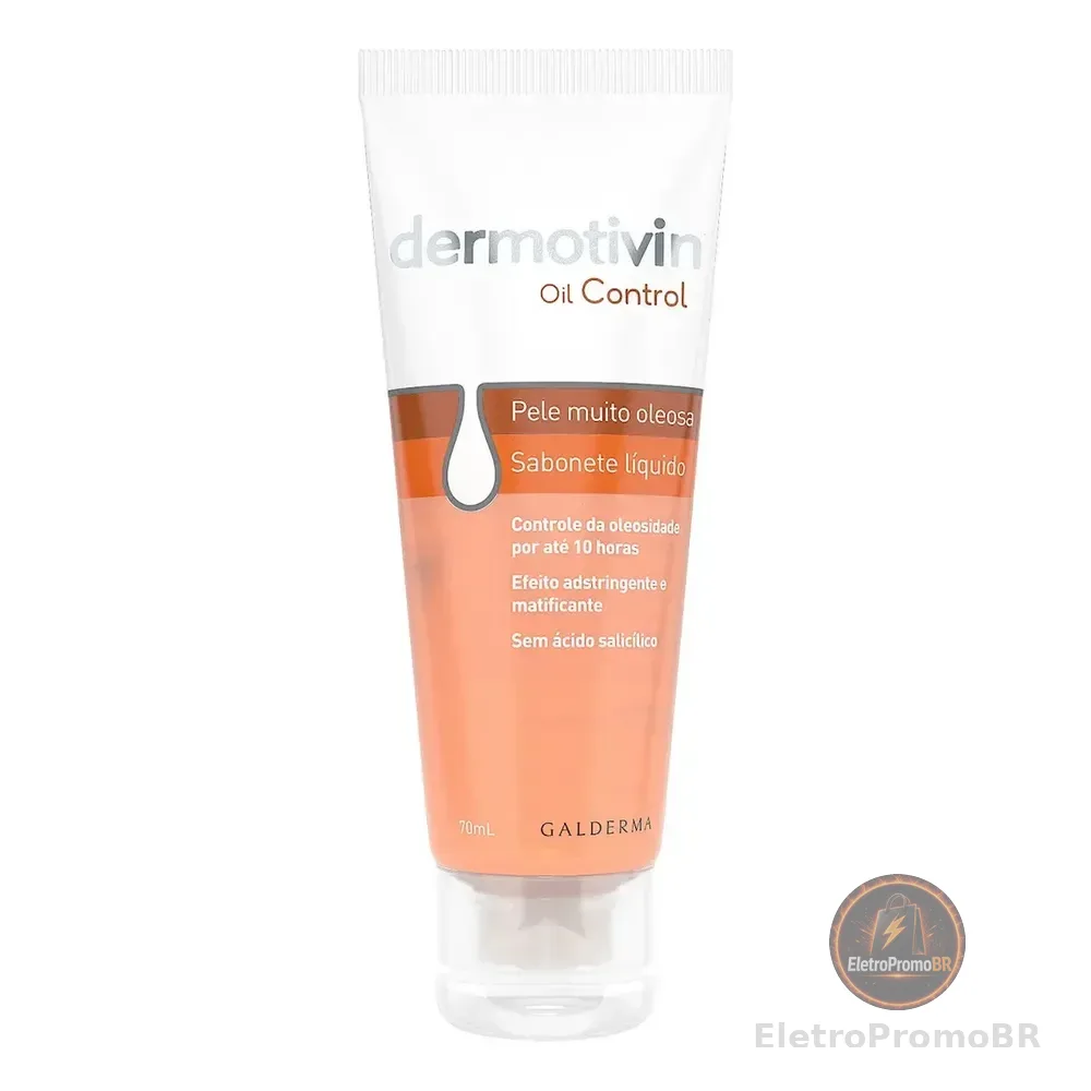 Sabonete Líquido Facial Oil Control Pele Muito Oleosa 70ml Dermotivin