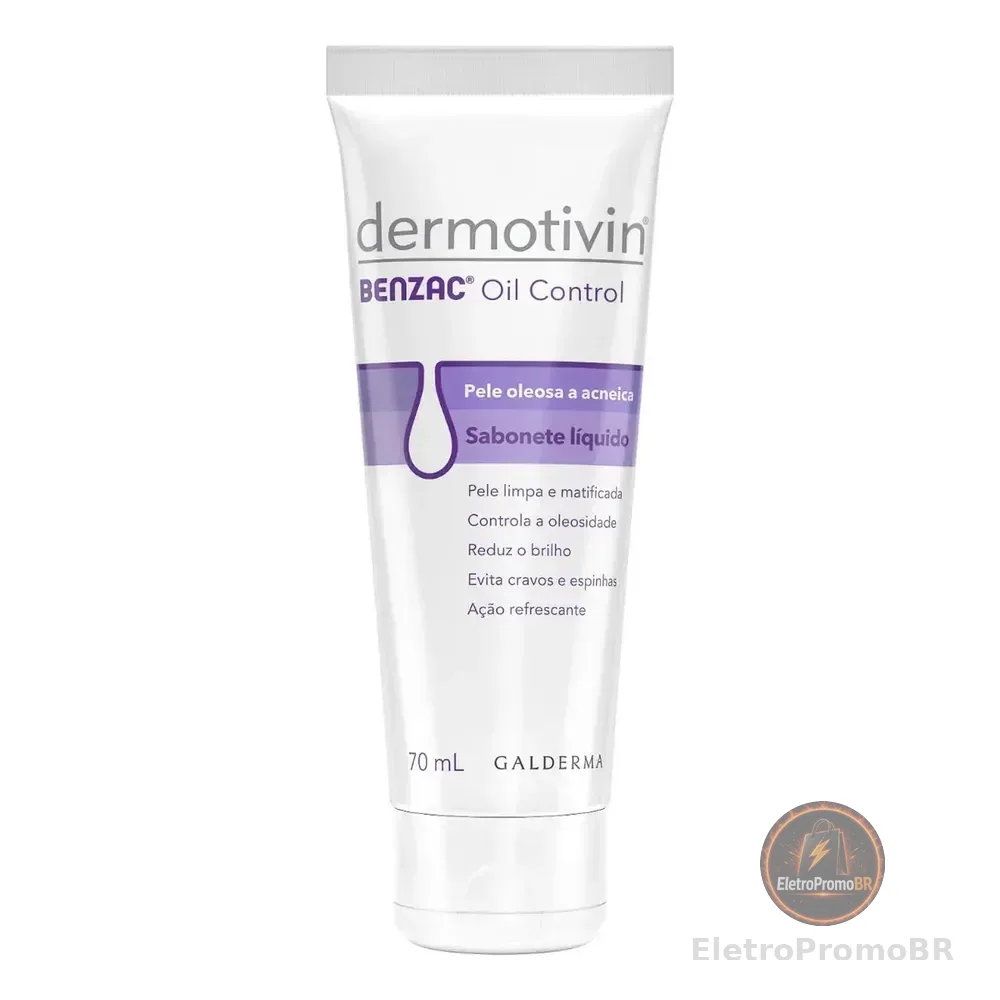 Sabonete Facial Antiacne Dermotivin Benzac 70mL