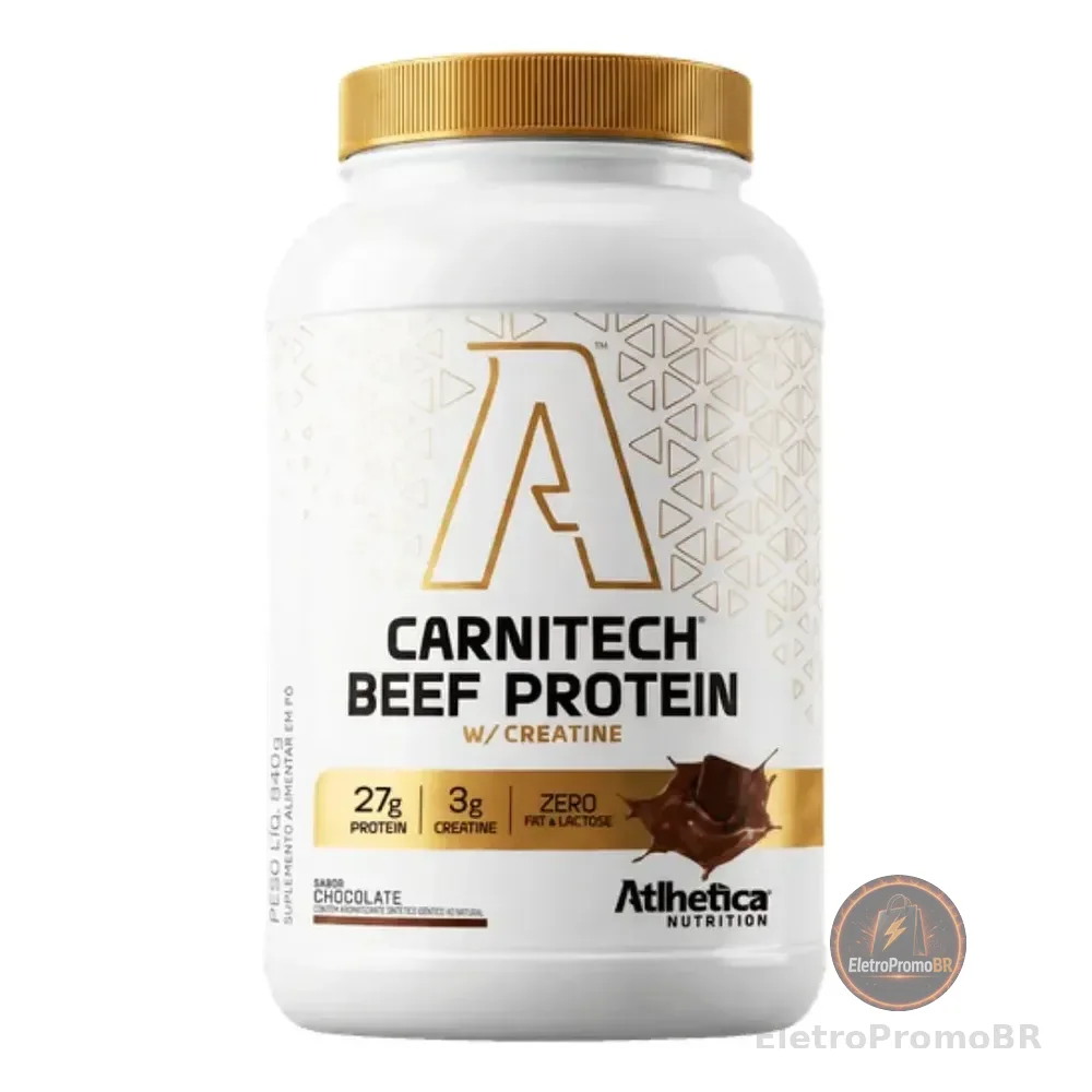 Carnitech Beef Protein Chocolate 840g - Atlhetica Chocolate