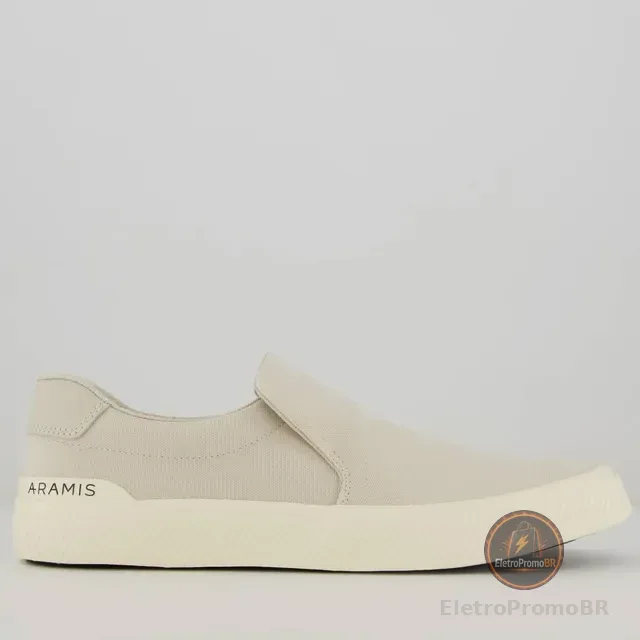 Tênis Aramis Daily Slip Canvas Bege Masculino Adulto Casual