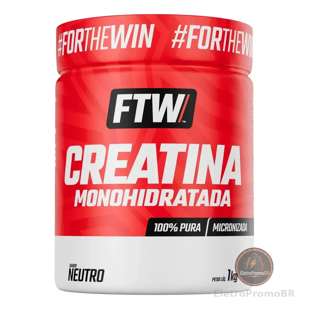 Creatina Monohidratada 100% Pura Pote 1kg - FTW