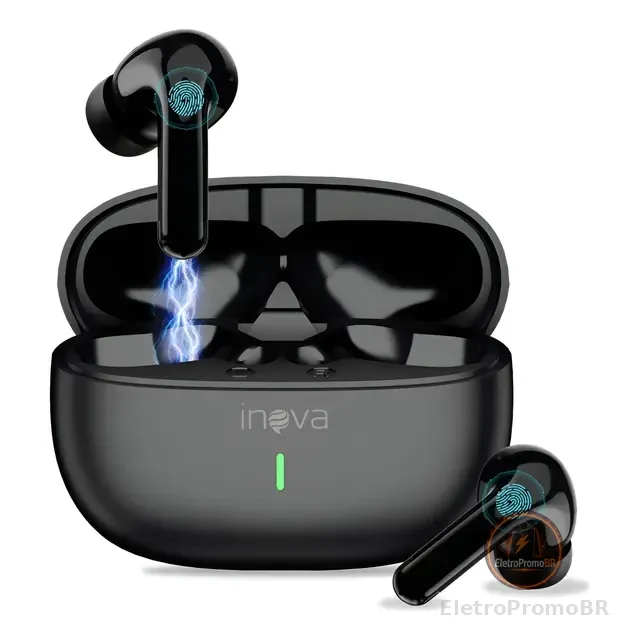 Fone De Ouvido Bluetooth Àprova D'água Com 50h Bateria Inova