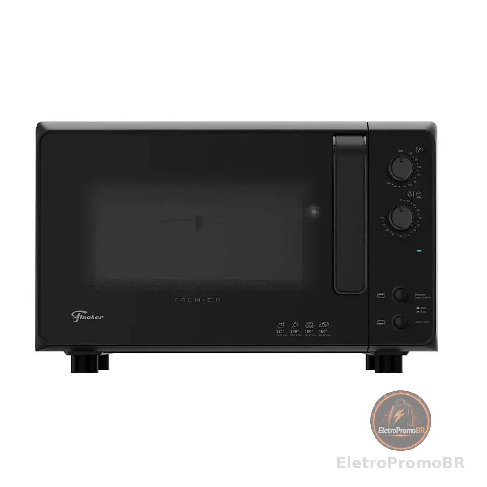 FISCHER FORNO ELÉTRICO BANCADA PREMIER BLACK 48L 220V - 29420-70308