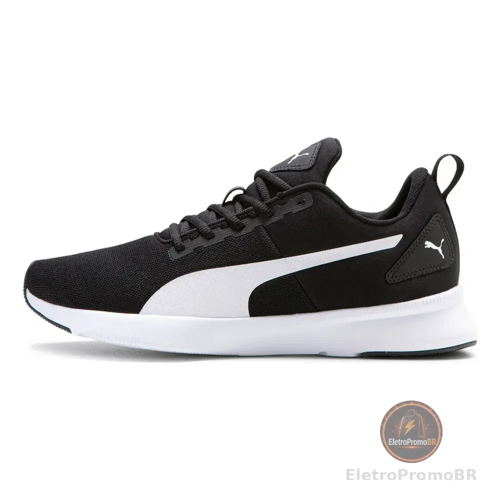 Tênis Flyer Runner Mesh Bdp Puma Preto E Branco Liso 40 Br