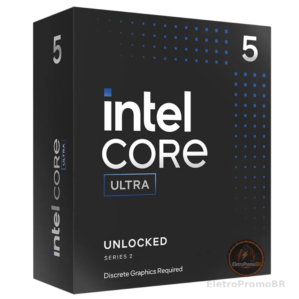 Processador Intel Core Ultra 5-245KF Arrow Lake (LGA 1851/14 Cores / 14 Threads / 4.2 GHz (5.2 GHz Turbo) / 24MB Cache) **S/Cooler S/Vídeo
